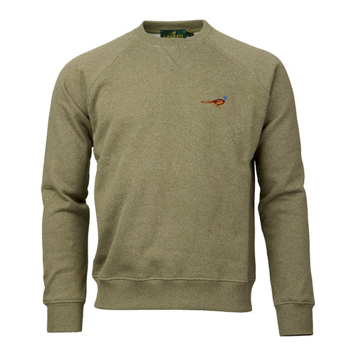 Laksen True Pheasant Logo Sweatshirt, olive melange