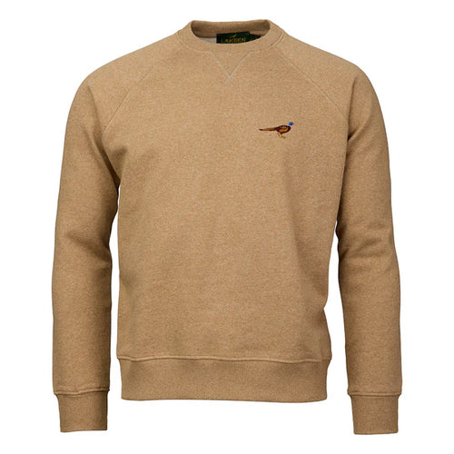 Laksen True Pheasant Logo Sweatshirt, camel melange