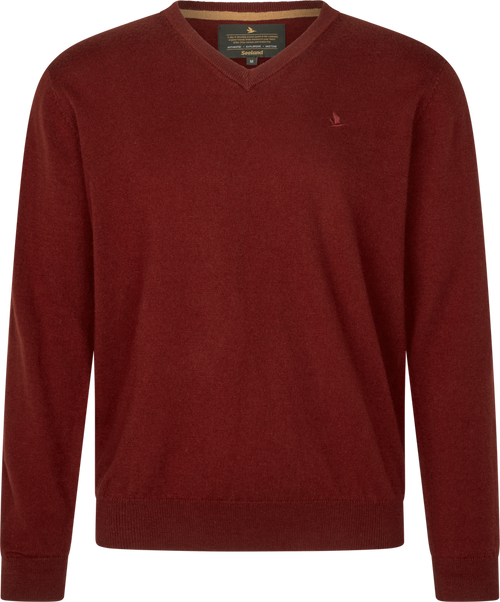 Seeland Pine V-hals trui Merlot