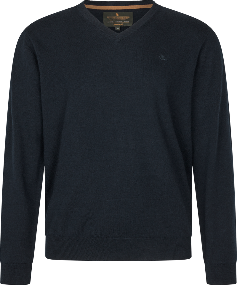 Afbeelding laden in Galerijviewer, Seeland Pine V-hals trui Blauw
