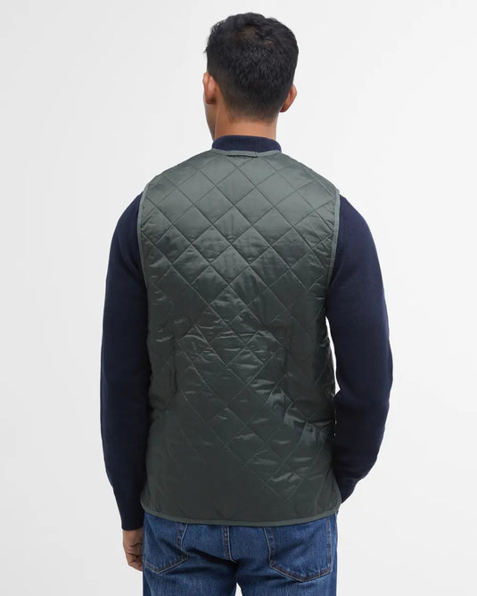 Barbour Quilted Waistcoat/Zip, classic olive