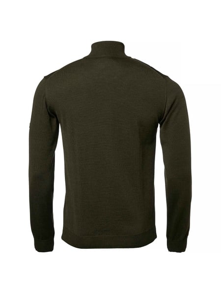 Aston Half Zip Merino Pullover Men Dark Green