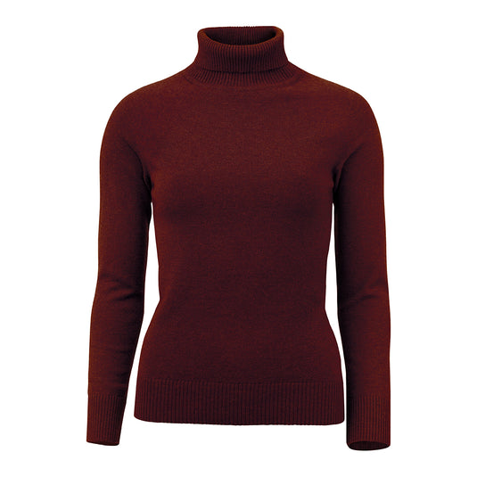 Laksen Westminster Roll Neck, burgundy