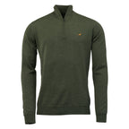 Laksen Norfolk, merino herentrui met rits, woody