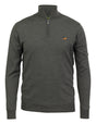 Norfolk zip-neck merino sweater - loden green