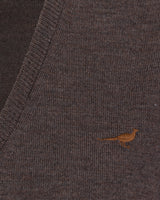 Camilla V-neck Merino Sweater - Chocolate
