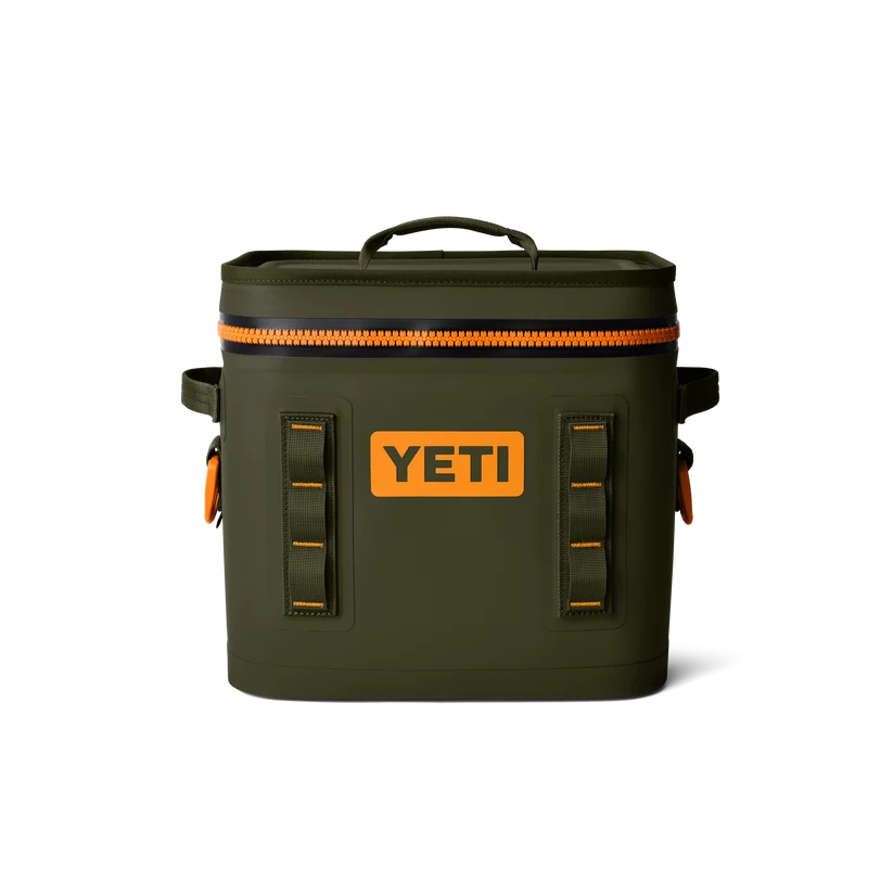 Yeti Hopper Flip 12, soft koeltas, olive/king crab orange
