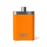 Yeti Rambler Flask, king crab orange/upland bird