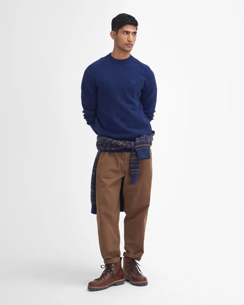 Afbeelding laden in Galerijviewer, Barbour Grangetown Crew Neck Sweater, navy
