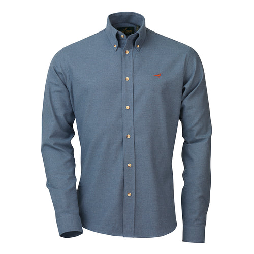 Laksen Baldwin Cotton Shirt, blue