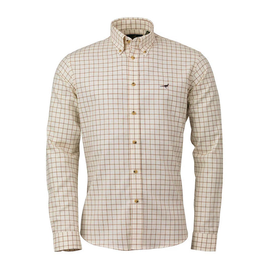 Laksen Willy Cotton Wool Shirt, brown/camel