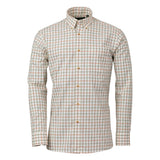 Laksen Dave Cotton Wool Shirt, forest/brownie/burnt orange