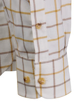 Laksen Edgar Brushed Organic Cotton Shirt, gorse/camel