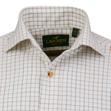 Laksen Irving Cotton Wool Shirt, olive/rum