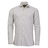 Laksen Irving Cotton Wool Shirt, olive/rum