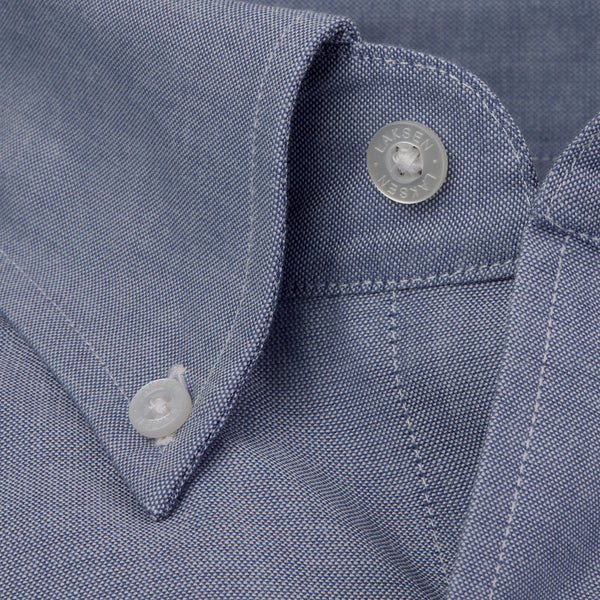 Afbeelding laden in Galerijviewer, Laksen Kaleb Chambray Shirt, light blue
