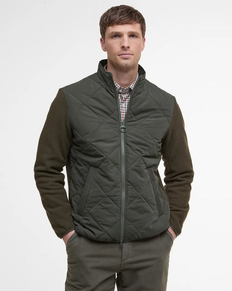 Afbeelding laden in Galerijviewer, Barbour Hybrid Fleece Jacket, olive
