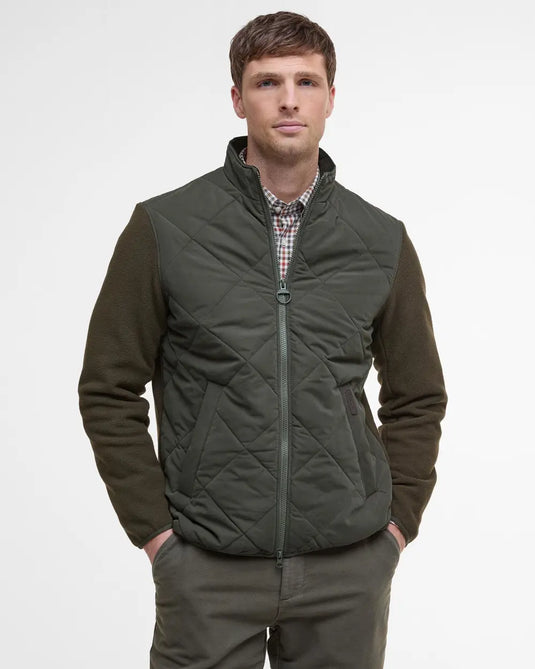 Barbour Hybrid Fleece Jacket, olive