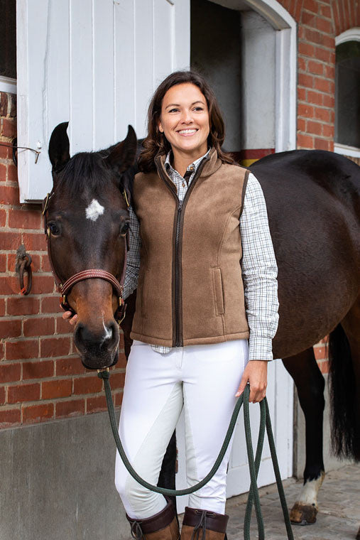 Baleno Sally Fleece Bodywarmer, camel