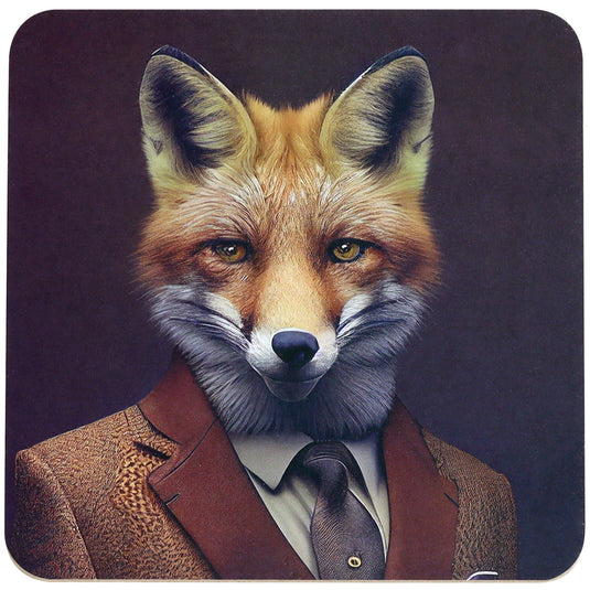 Onderzetters, set van 6, "Wild Gentlemen"