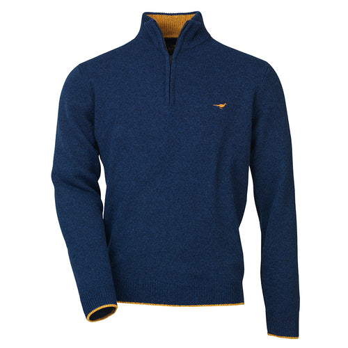 Laksen Brompton Zip Neck, midnight