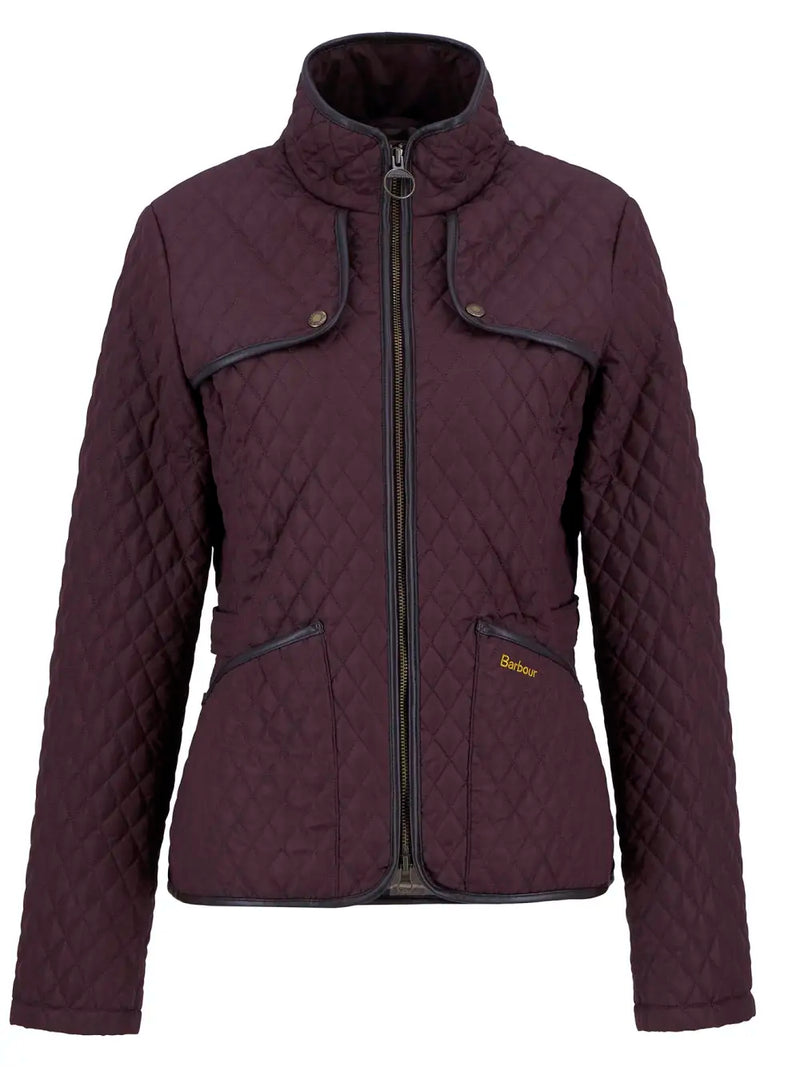 Afbeelding laden in Galerijviewer, Barbour Dahlia Quilted Jacket, black cherry
