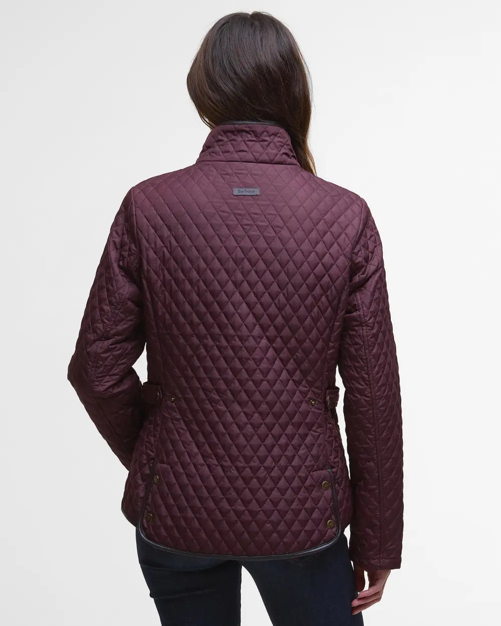 Barbour Dahlia Quilted Jacket, black cherry