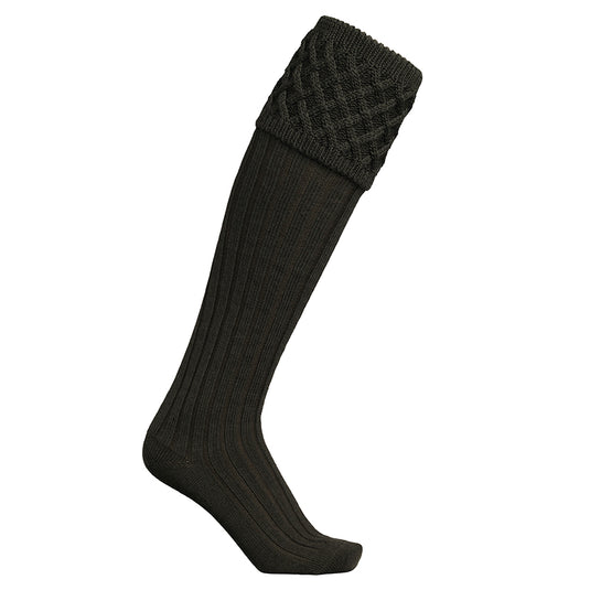 Laksen Windsor Shooting Socks, loden