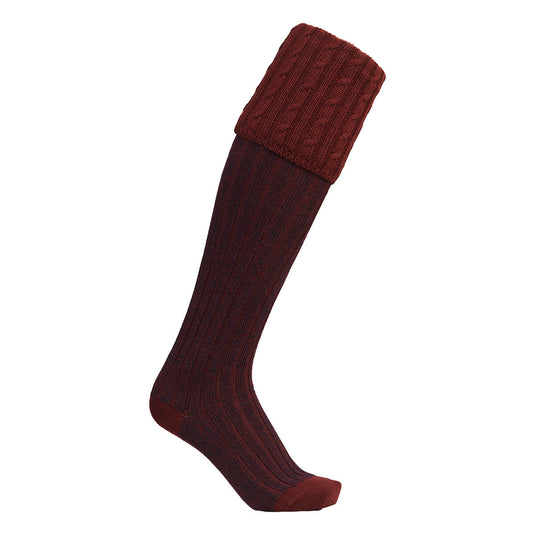 Laksen Westwood Shooting Socks, burgundy