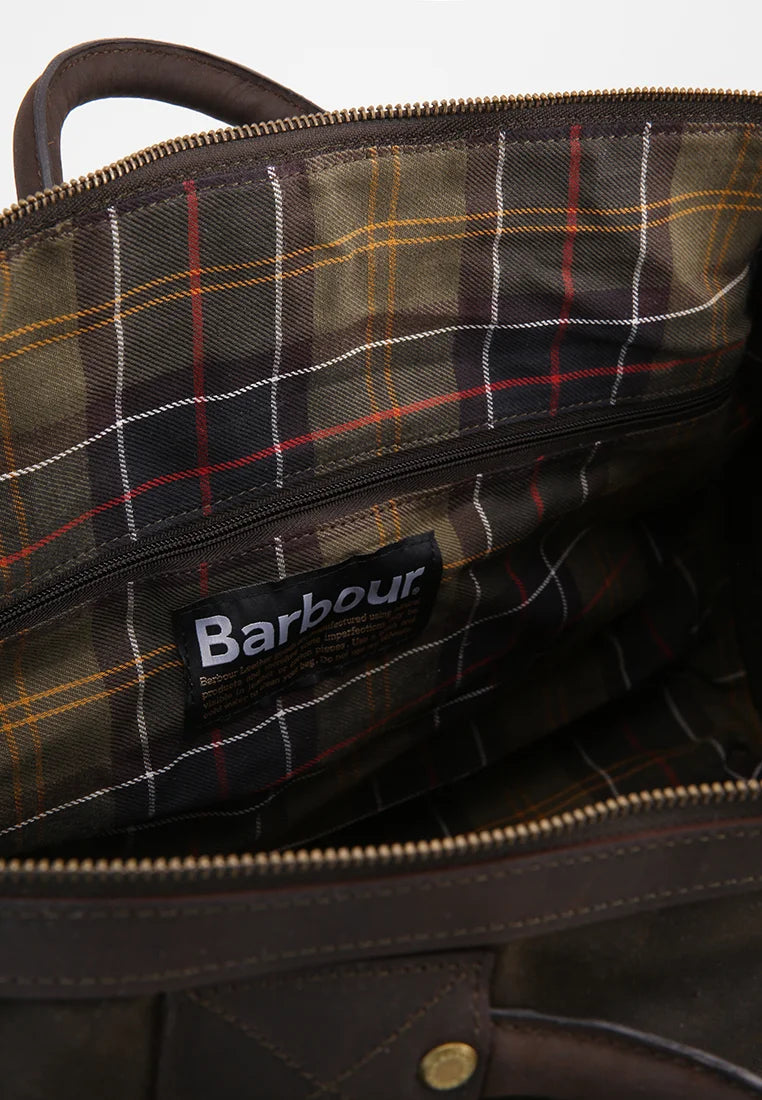 Afbeelding laden in Galerijviewer, Barbour Wax Holdall Duffle Bag, olive
