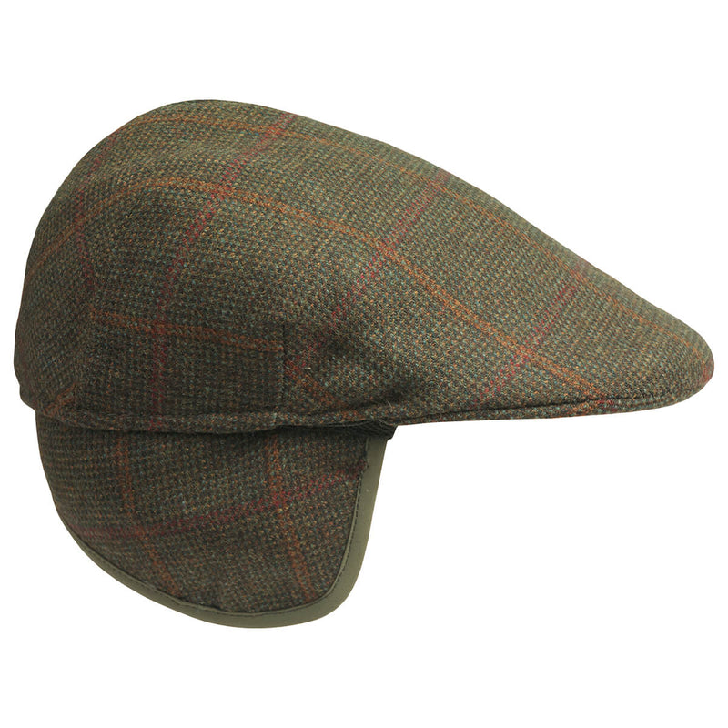 Laden Sie das Bild in Galerie -Viewer, Laksen Hastings Ghillies Flat Cap, met oorwarmer
