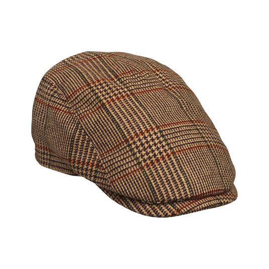 Laksen Cavendish Driver Tweed Flat Cap