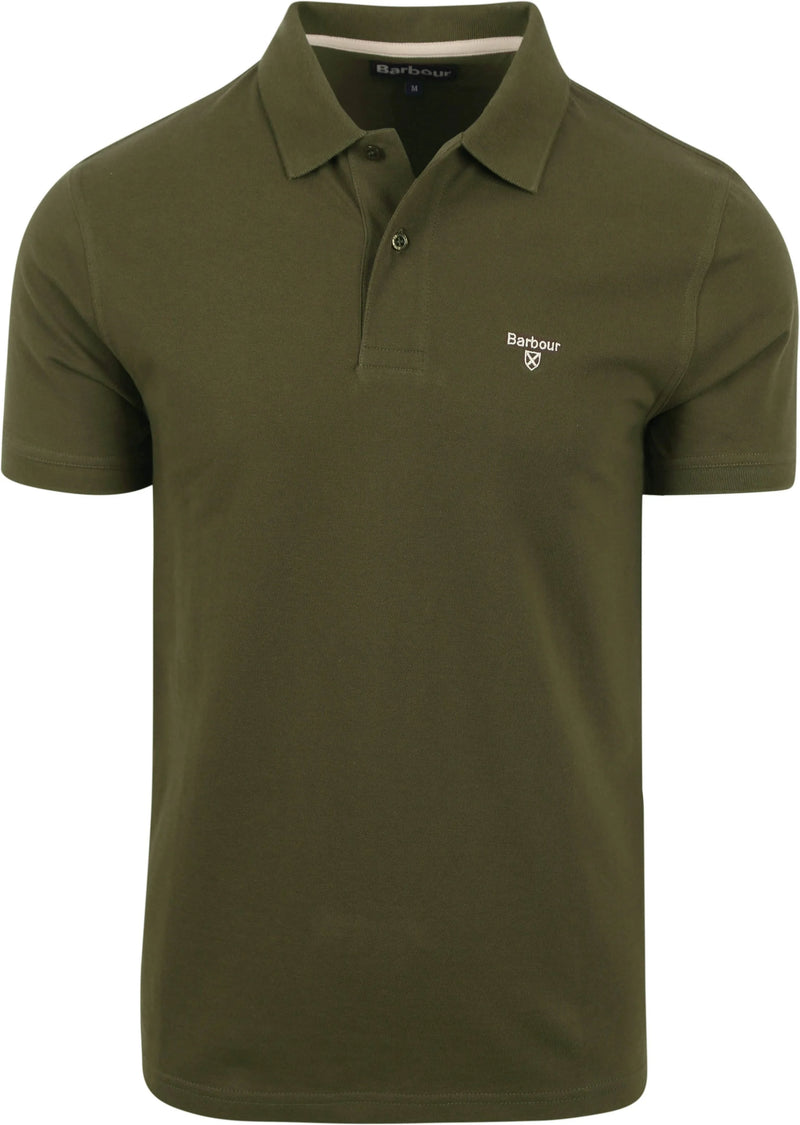 Load image into Gallery viewer, Barbour Sports Polo, dark olive
