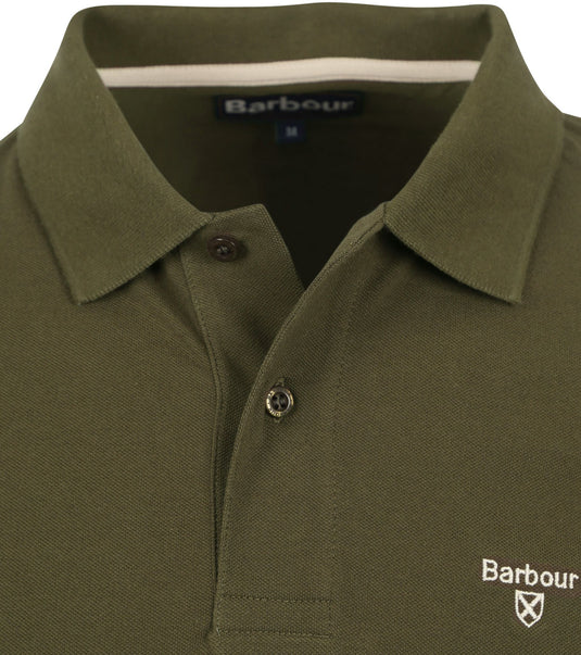 Barbour Sports Polo, dark olive