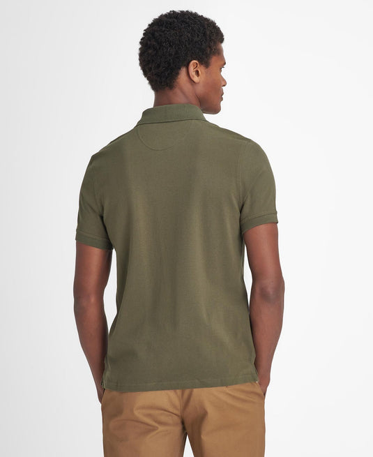 Barbour Sports Polo, dark olive