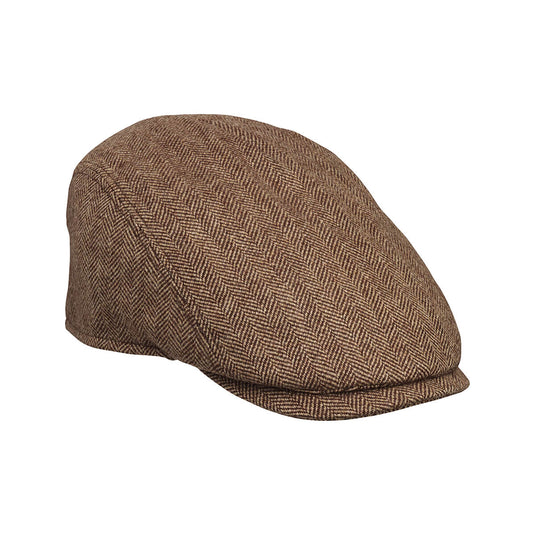 Laksen Astor & Glyn Drivers Tweed Flatcap