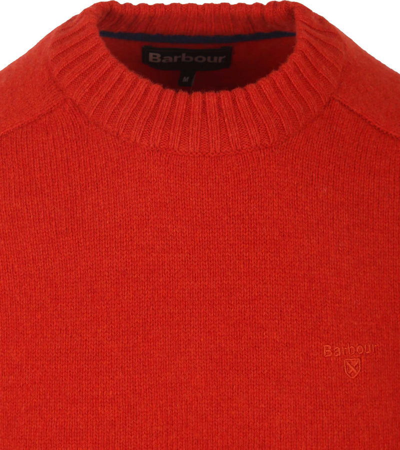 Afbeelding laden in Galerijviewer, Barbour Grangetown Merino Crew Neck Sweater, red/orange
