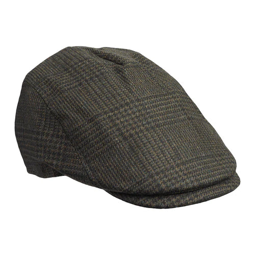 Laksen Willow Drivers Tweed Flat Cap, willow