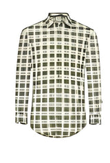 Jagdhund Bastian heren overhemd, green check