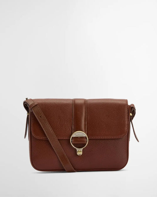 Barbour Rosa Leather Crossbody Bag, brown