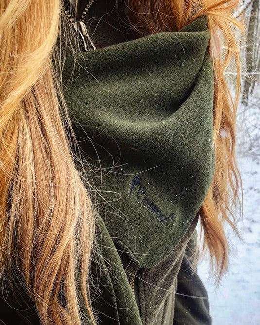 Pinewood Microfleece Scarf, green