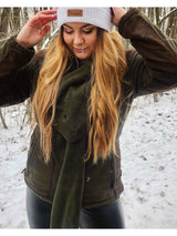 Pinewood Microfleece Scarf, green