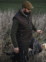 Chevalier Quintin Padded Vest Men, leather brown