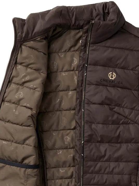 Chevalier Quintin Padded Vest Men, leather brown