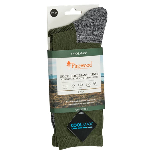 Pinewood Coolmax Socken – Innenfutter – 2er-Pack