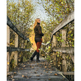 Pinewood Hurricane Sweater Women, dark green/dark brown