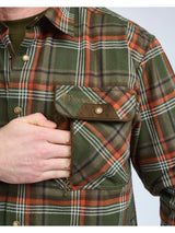 Pinewood Prestwick Exclusive Shirt M, green/burned orange
