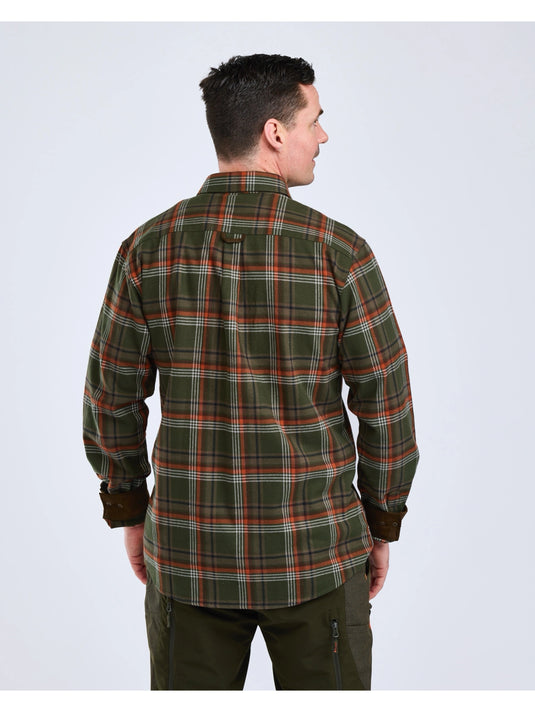 Pinewood Prestwick Exclusive Shirt M, green/burned orange