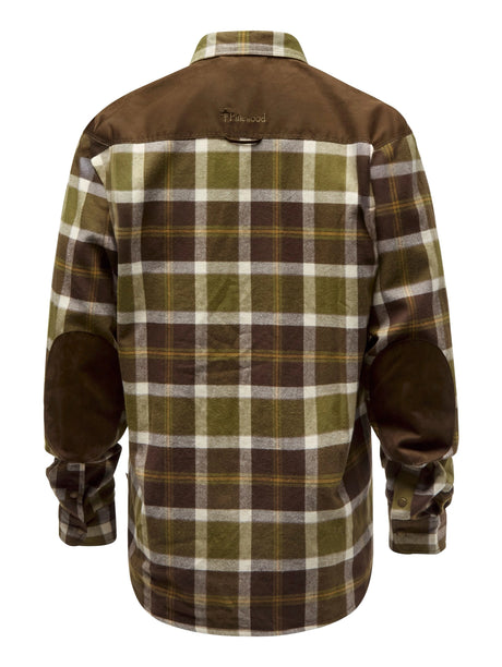Pinewood Douglas Shirt, olive green/crème white