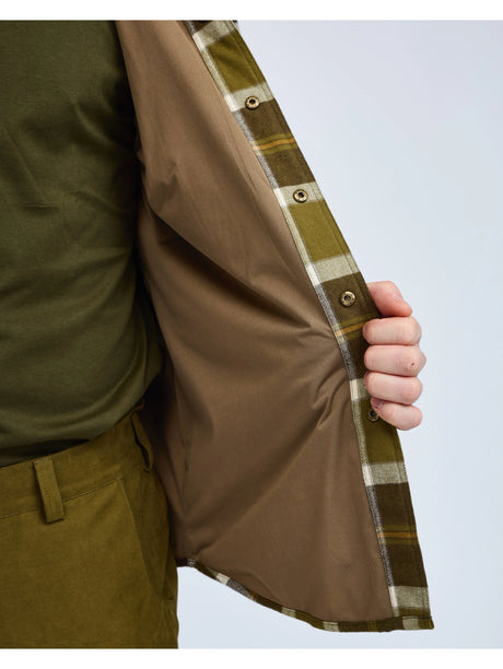 Pinewood Douglas Shirt, olive green/crème white